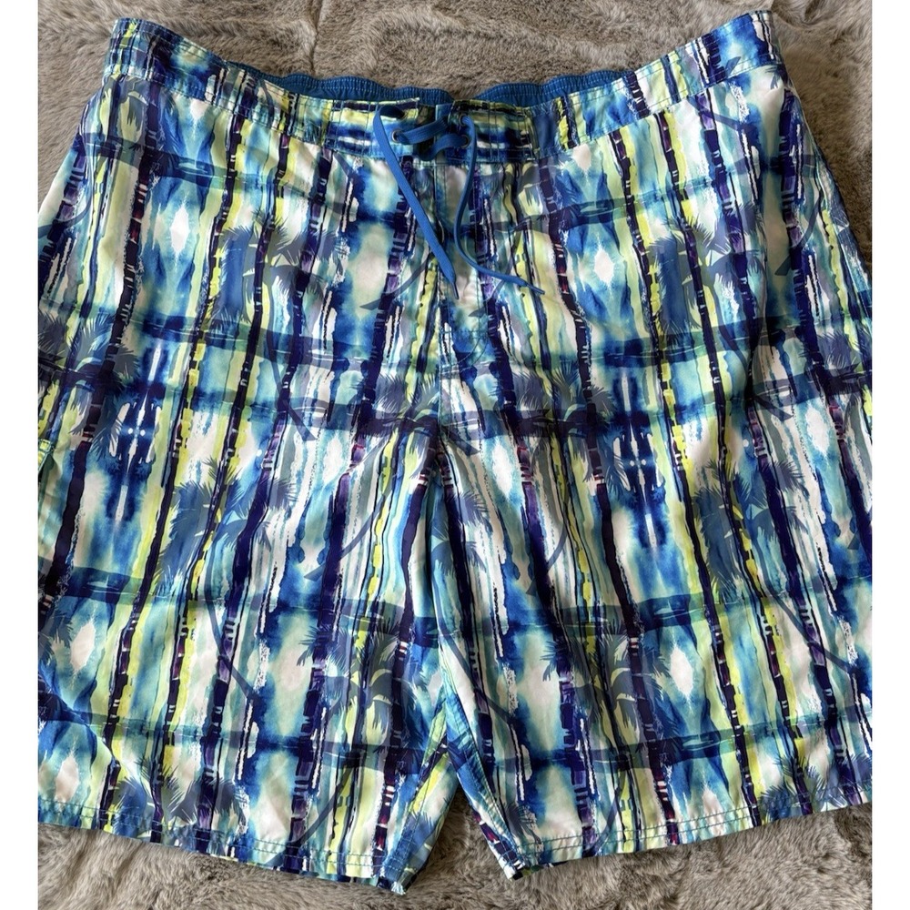 Roundtree & Yorke Swim Trunks Size 2XB Drawstring and zipper